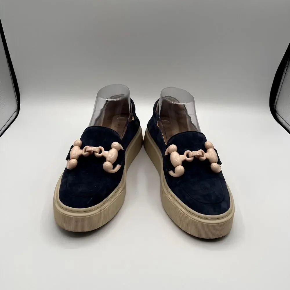 SOFTWAVES Tais Platform Slip-on Chunky Chain Detail Womens Shoes